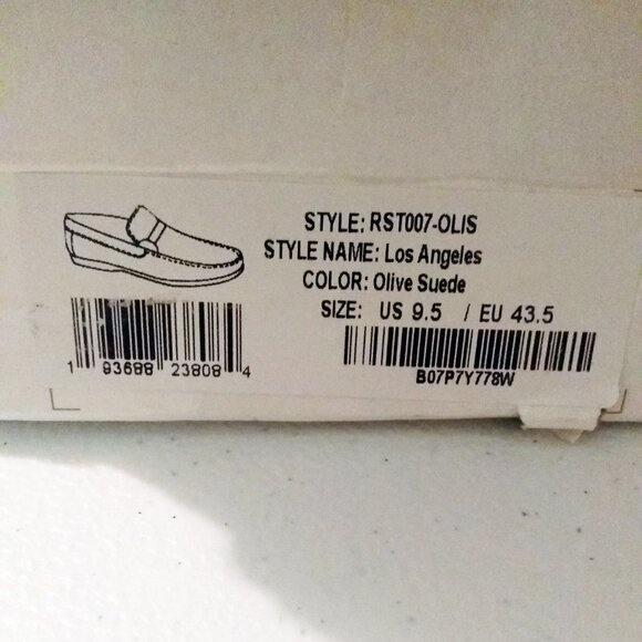 NIB Olive Suede - Moccasins Loafers Drivers 9.5 - Retail for $119 - Picture 12 of 13
